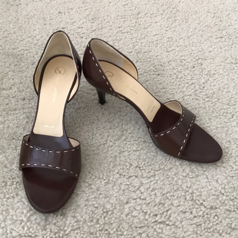 St. John Open Toe Pumps